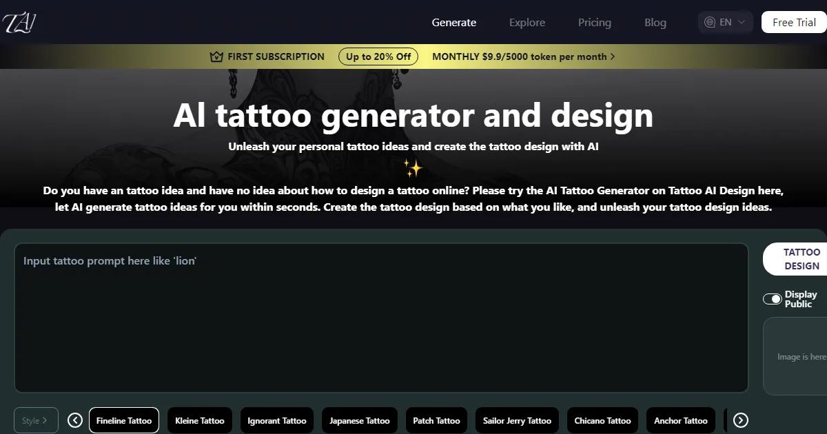 AI Tattoo Generator