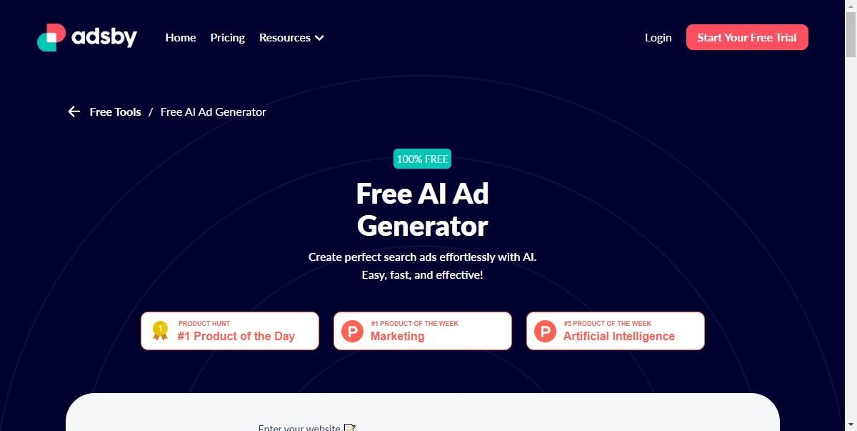 Adsby Free AI Ad Generator