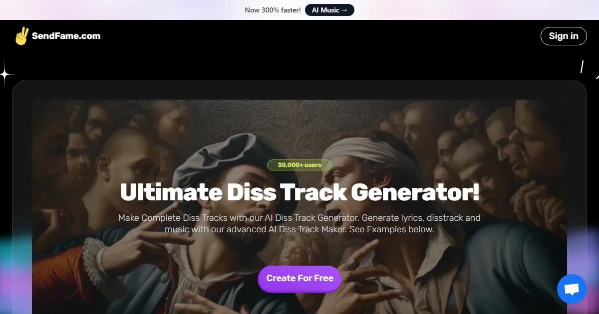 SendFame Diss Track Generator