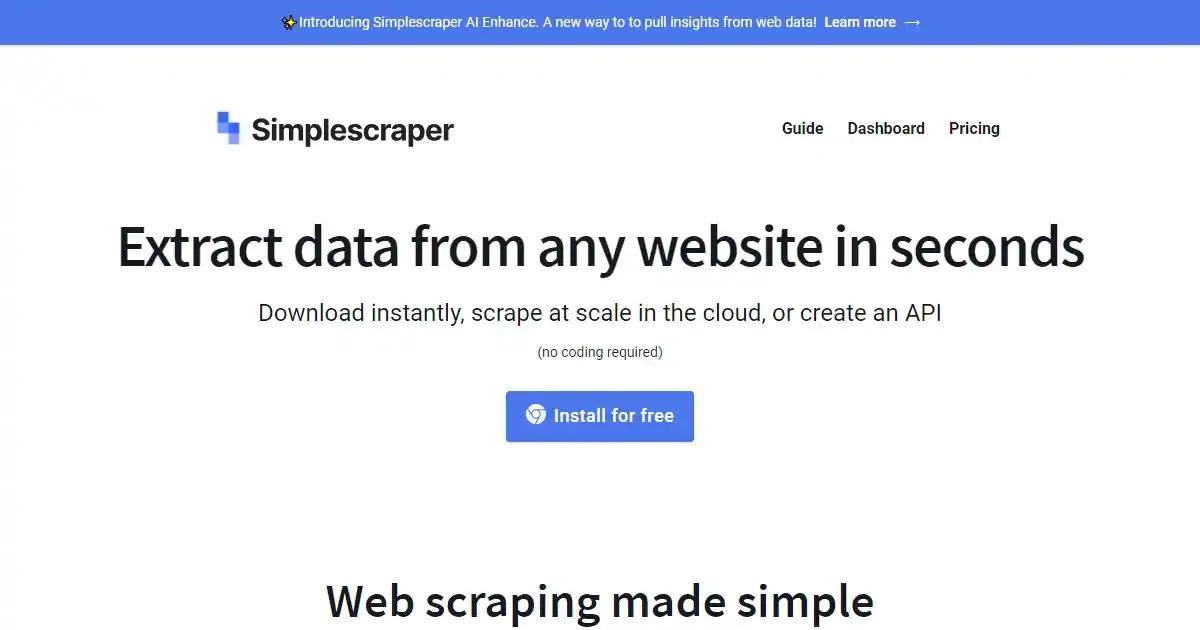 Simplescraper