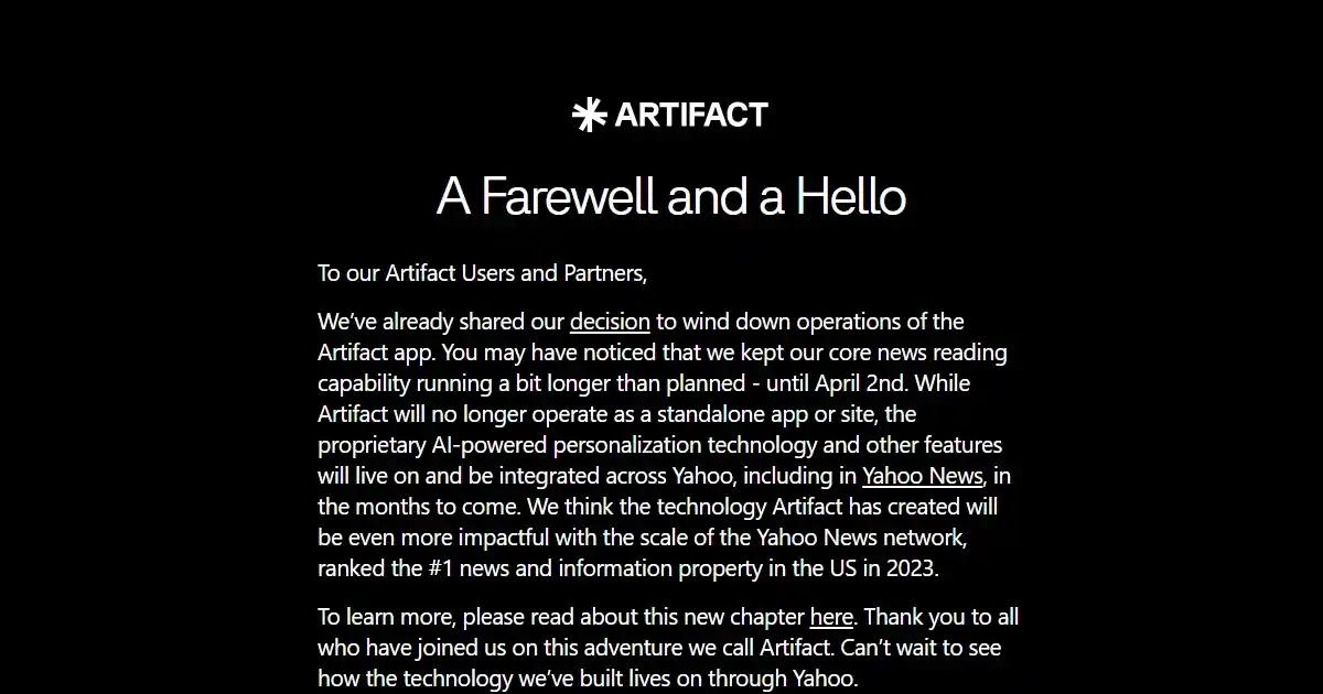 Artifact News