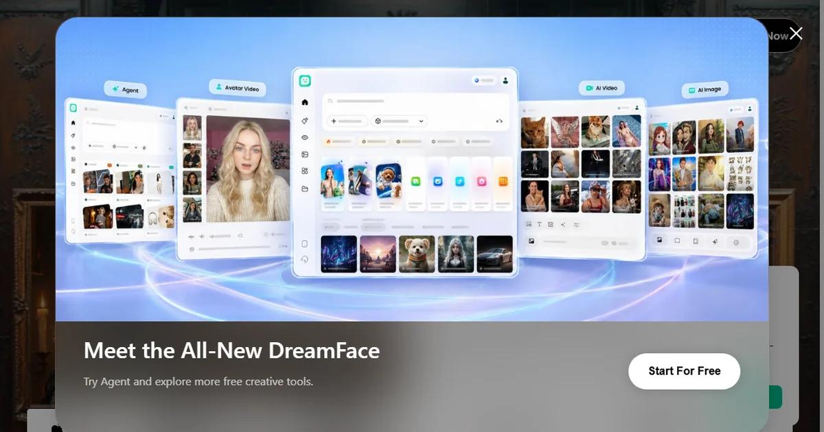 Screenshot of DreamFace