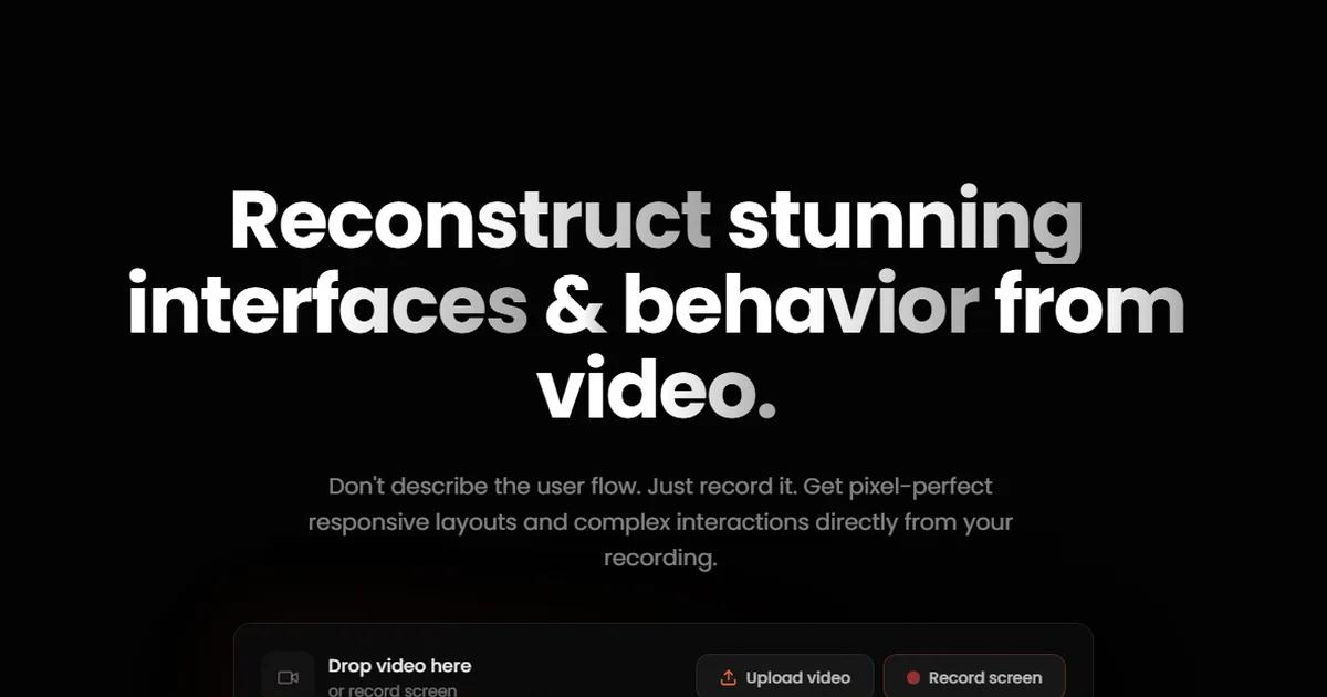 Screenshot of Replay Builder