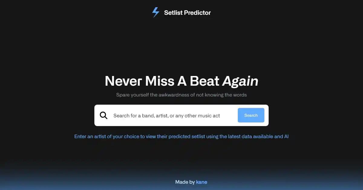 Setlist Predictor