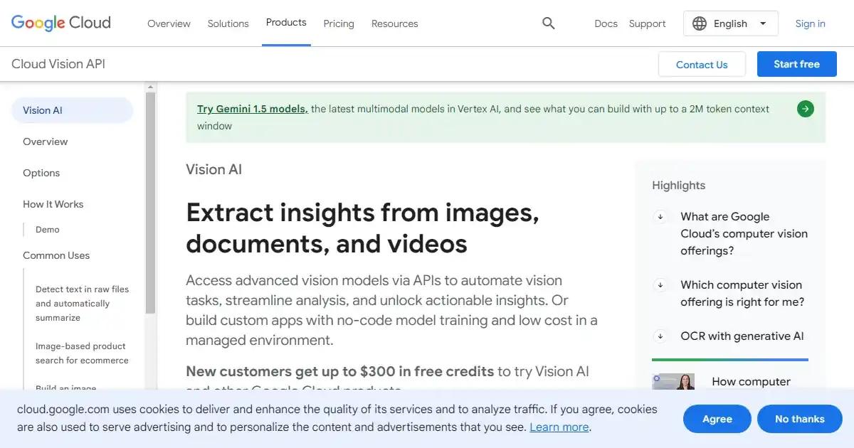 Google Cloud Vision AI