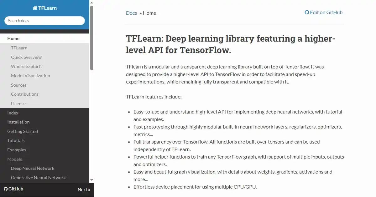 TFLearn