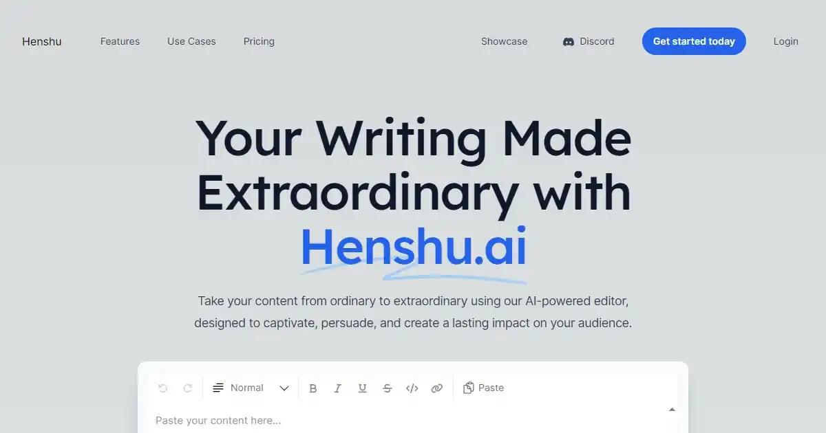 Henshu.ai