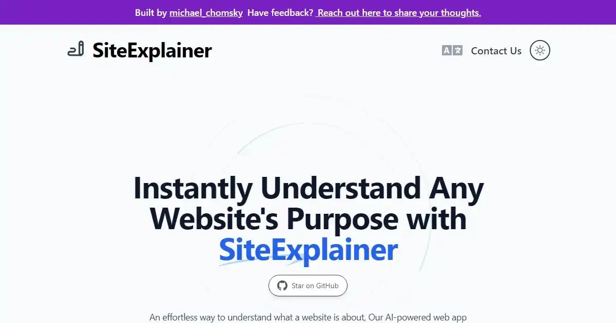 SiteExplainer