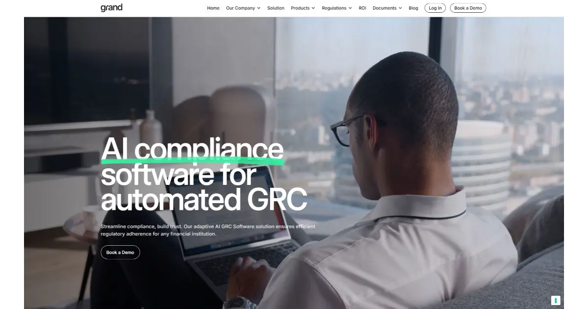 Screenshot of Grand - Grand offers a cutting-edge GRC (Governance, Risk,...