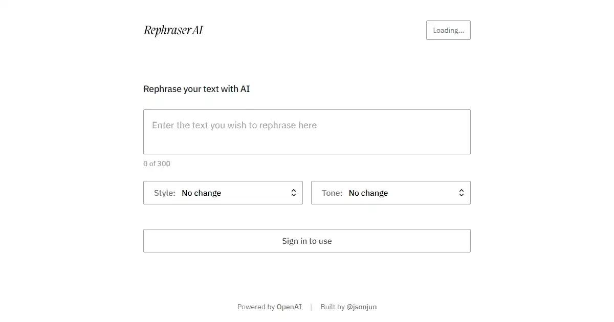 Rephraser AI