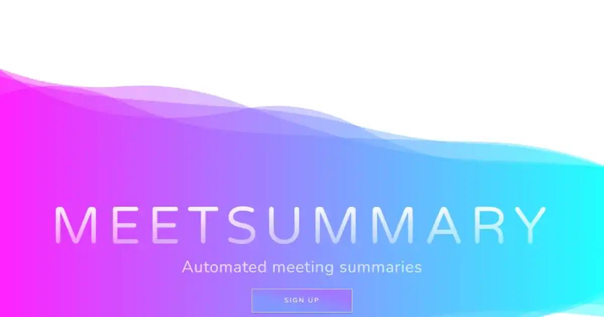 Meet Summary