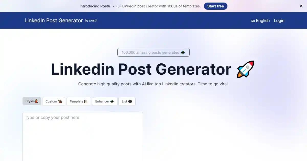 LinkedIn Post Generator