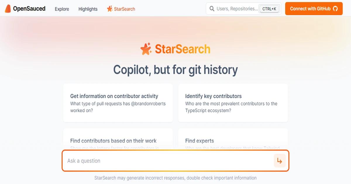 OpenSauced StarSearch