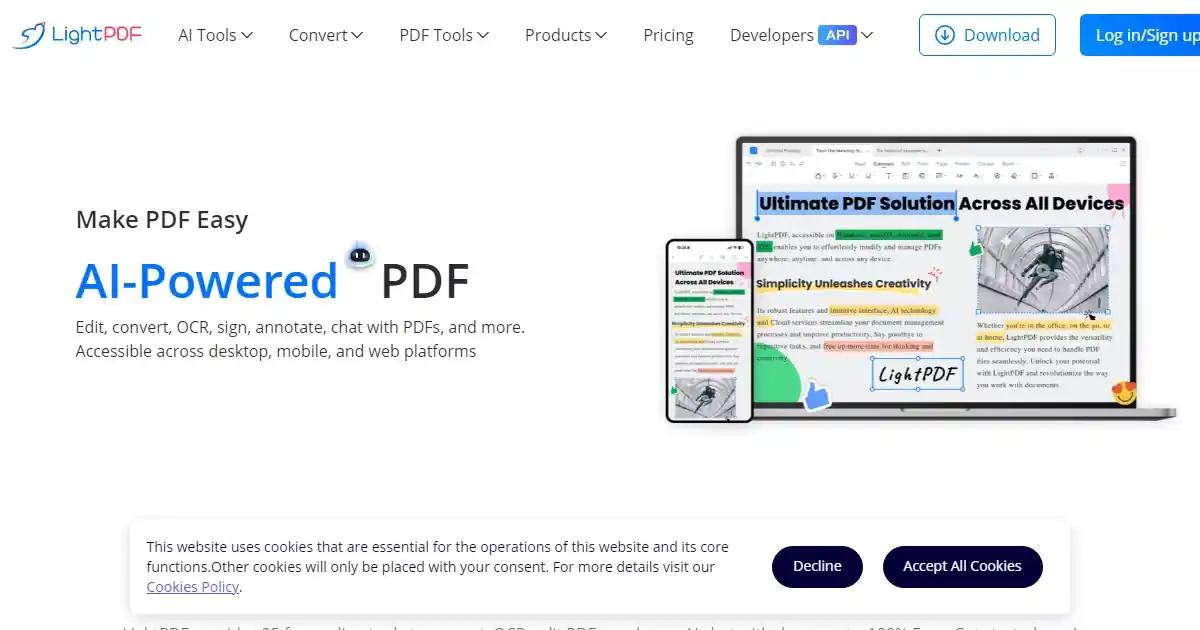 LightPDF AI