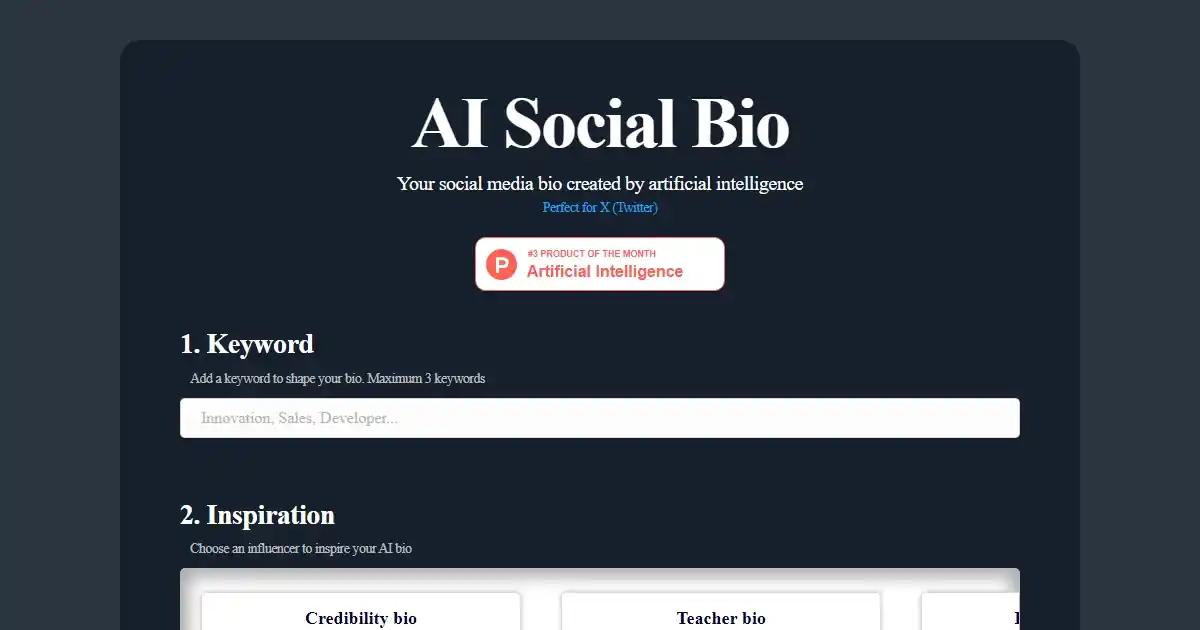 AI Social Bio