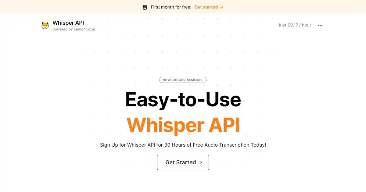 Whisper API