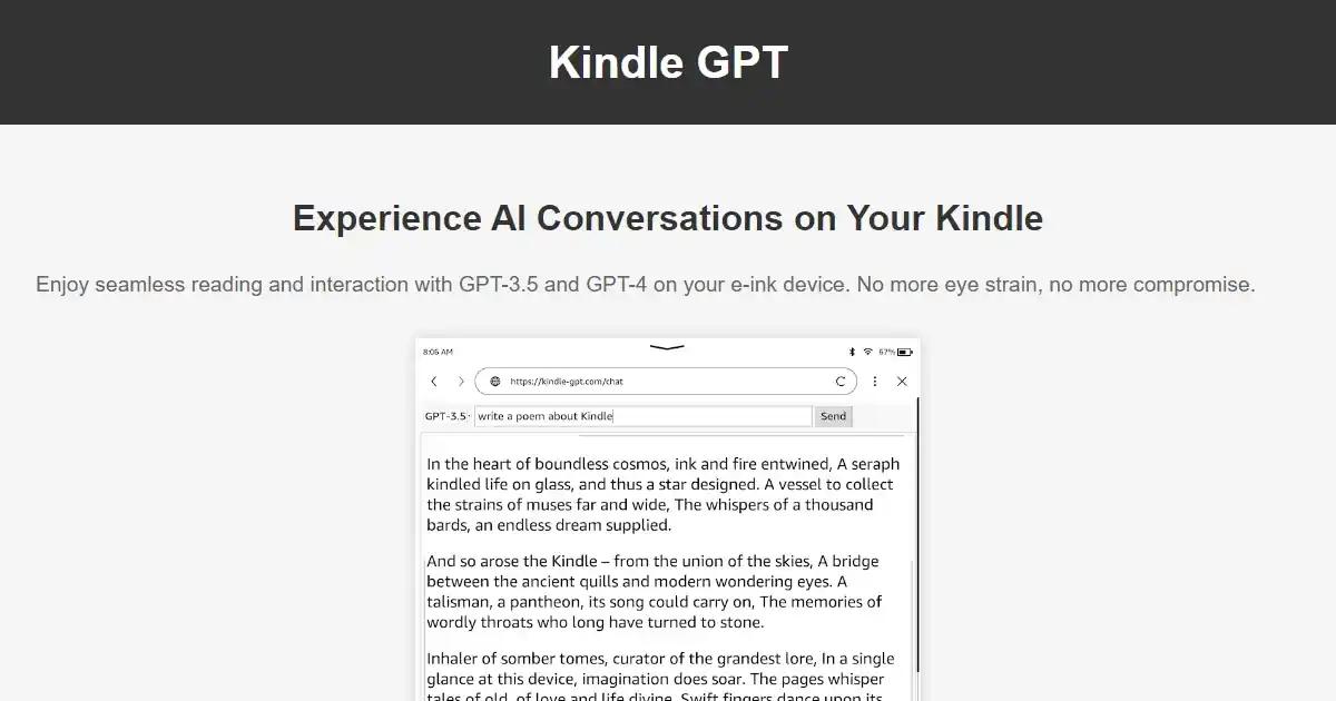 Kindle GPT