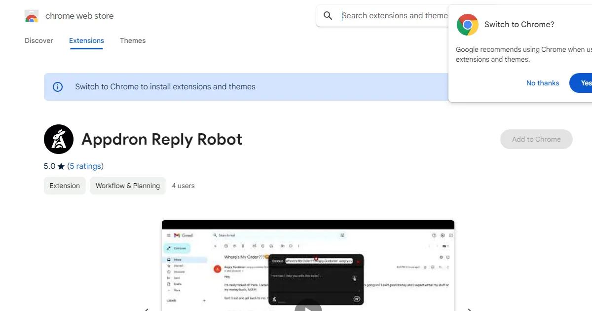 Appdron Reply Robot