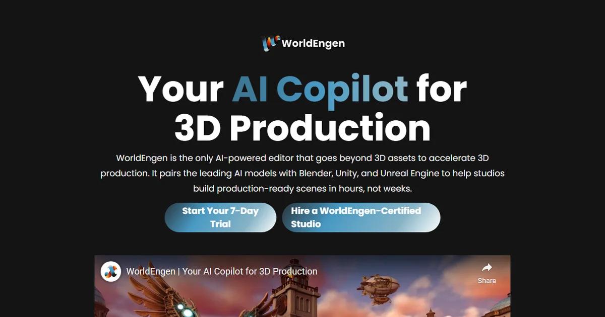 Screenshot of WorldEngen