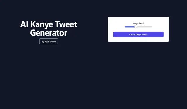 Kanye Tweet Generator