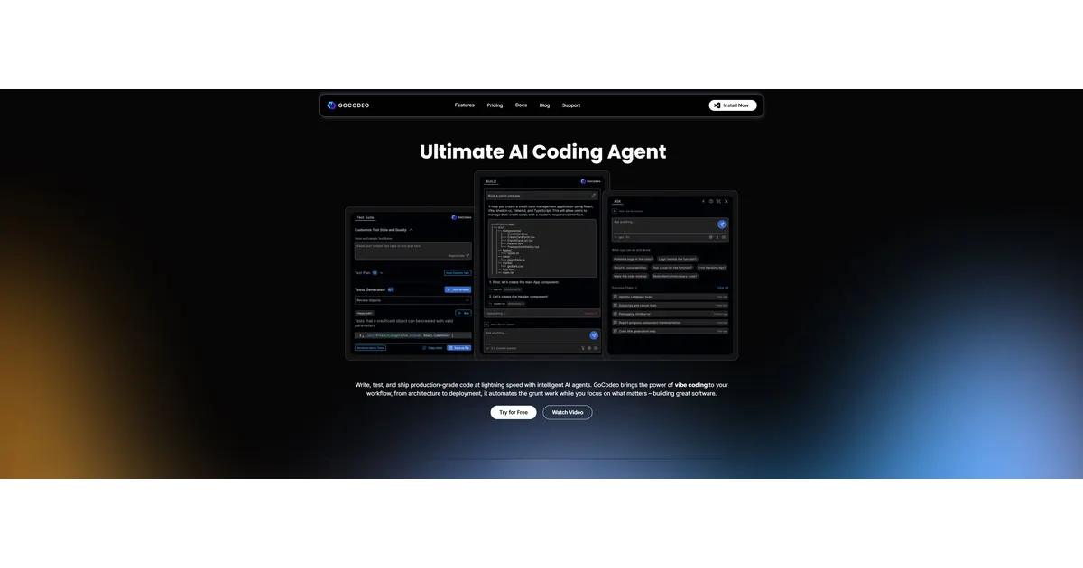 Screenshot of Gocodeo