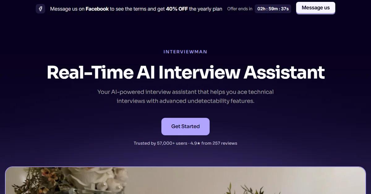 Screenshot of InterviewMan