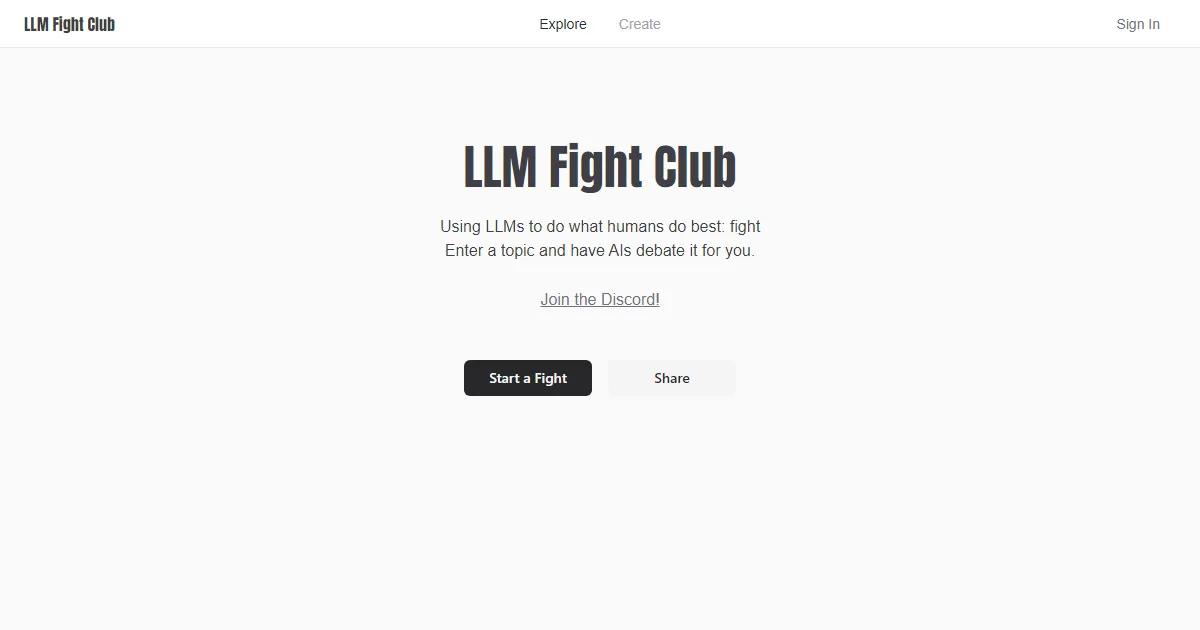 LLM Fight Club