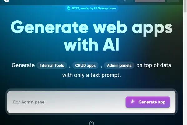 UI Bakery AI App Generator