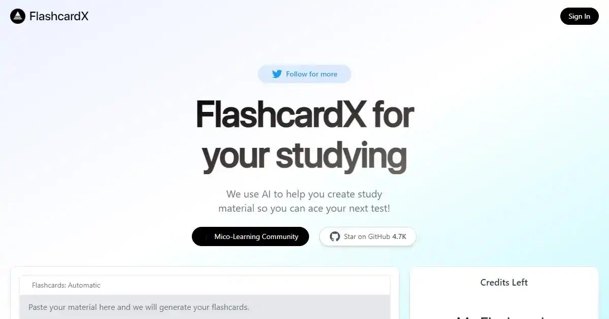 FlashcardX