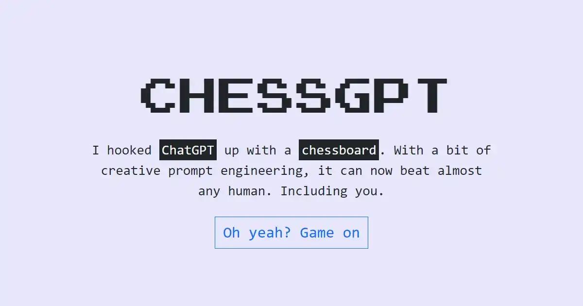 ChessGPT