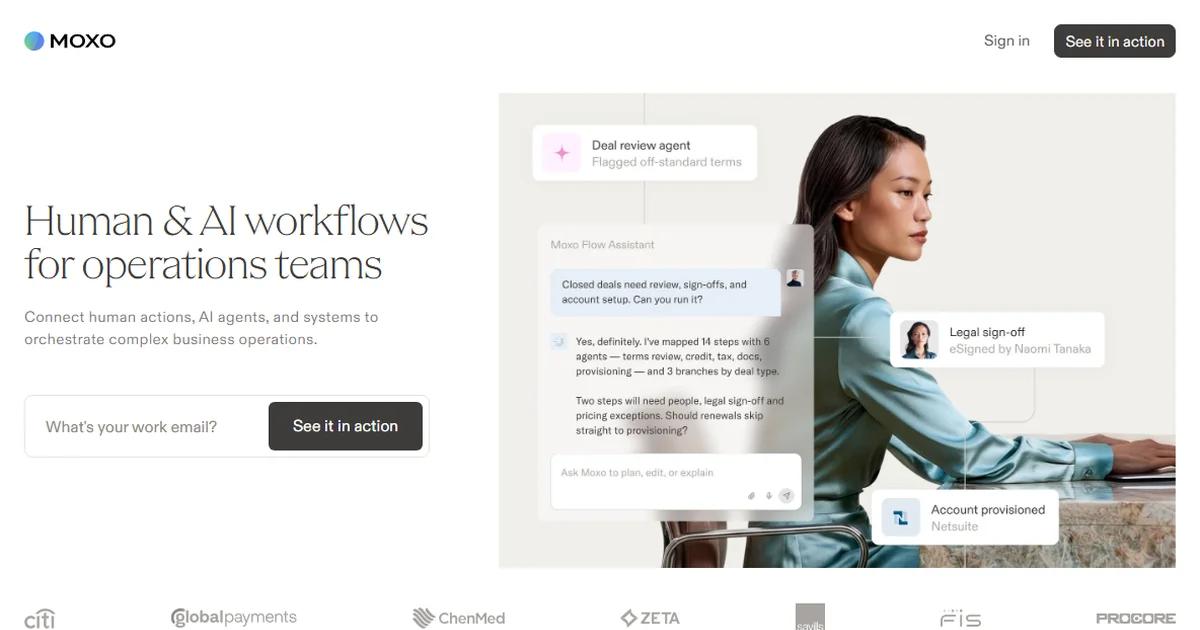 Screenshot of Moxo