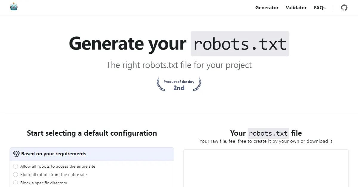 Robots.txt Generator