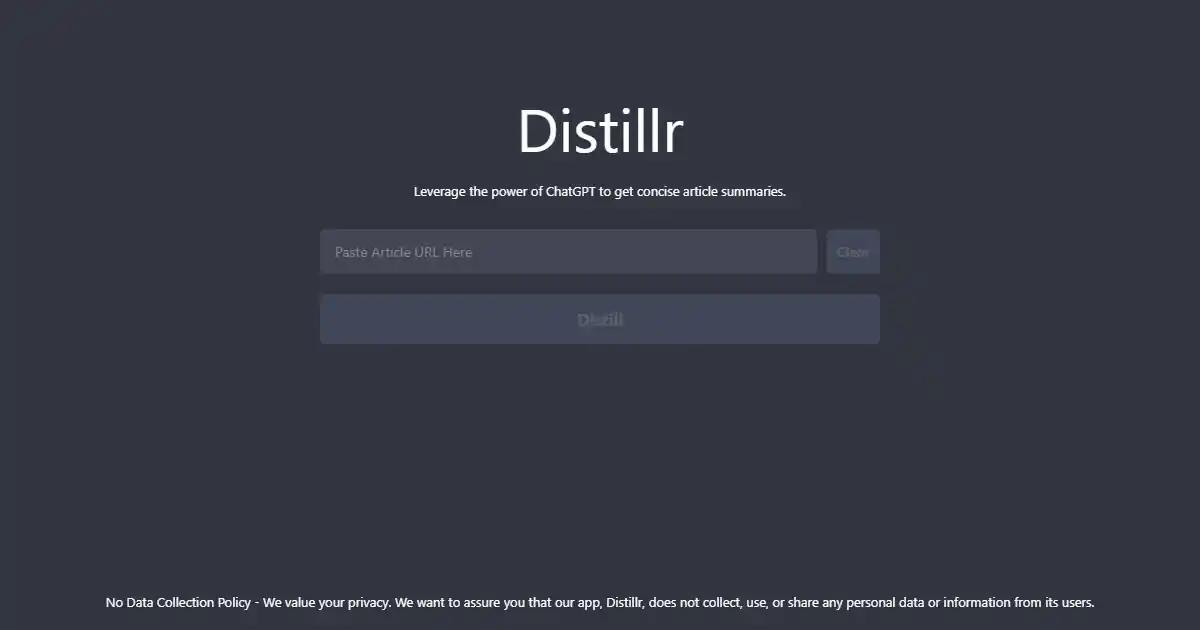 Distillr