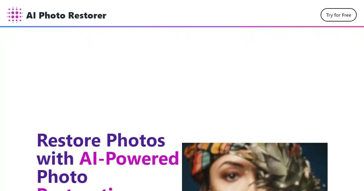 AI Photo Restorer