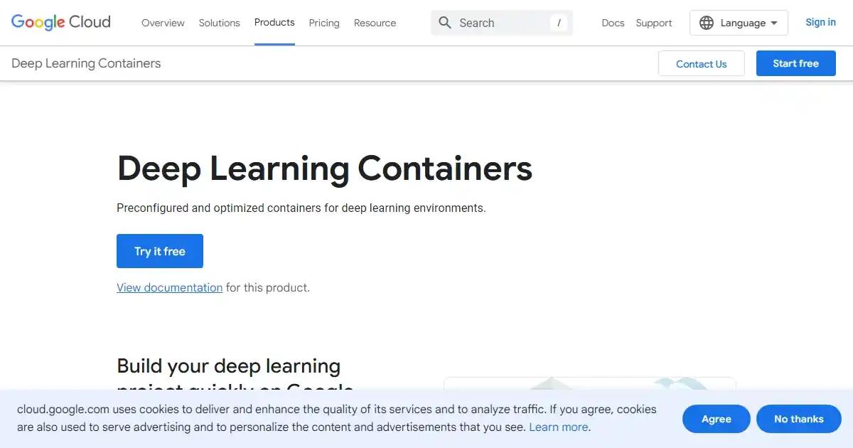 Google Deep Learning Containers