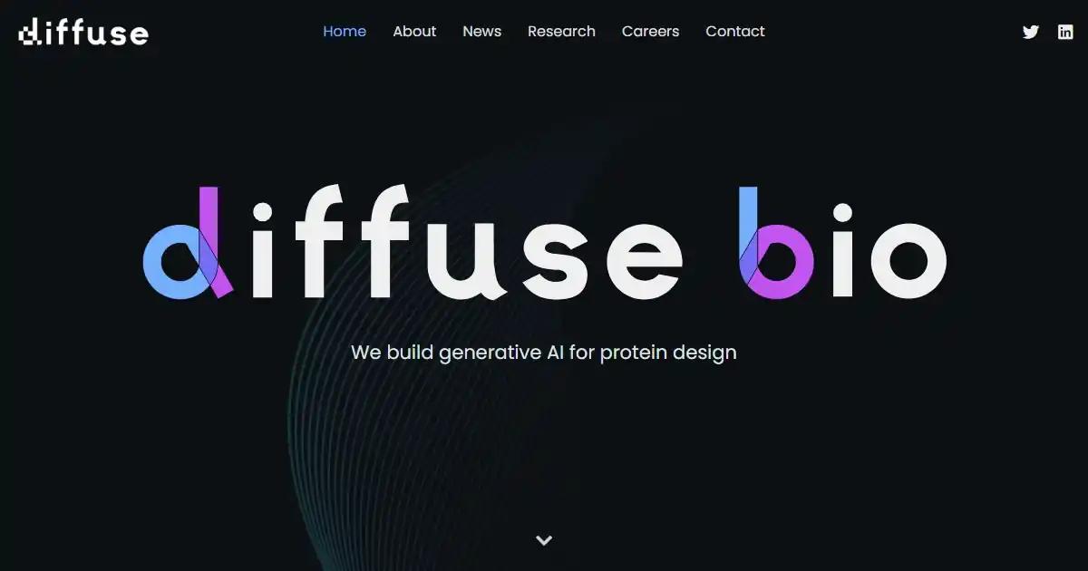 Screenshot of Diffuse Bio