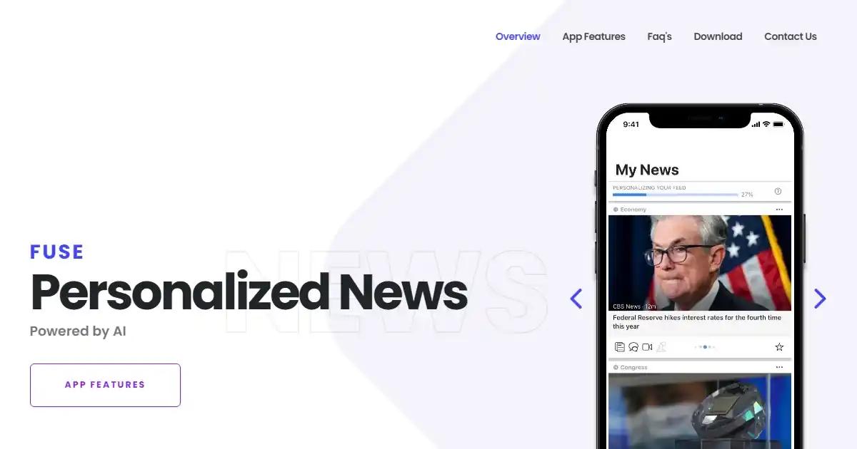 Screenshot of Pageone - PageOne is a news app that aggregates personalized...