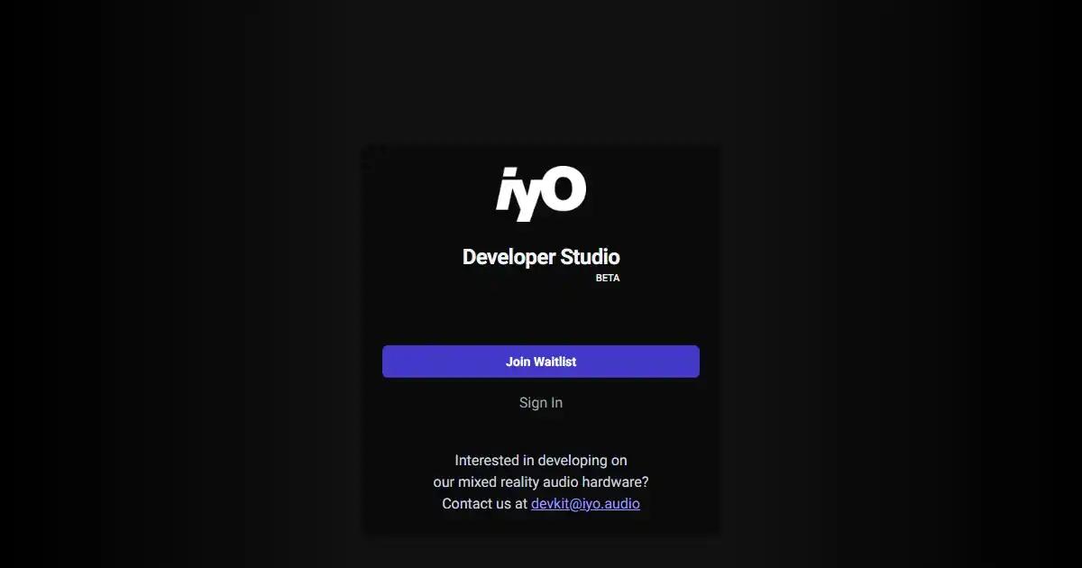 IYO Developer Studio