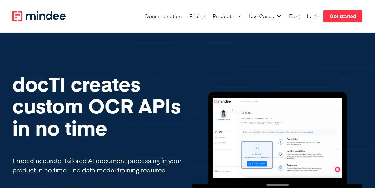 docTI Custom Document Processing APIs