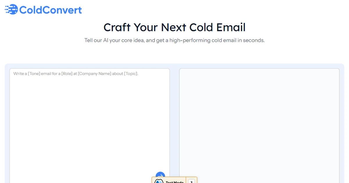 Screenshot of ColdConvert