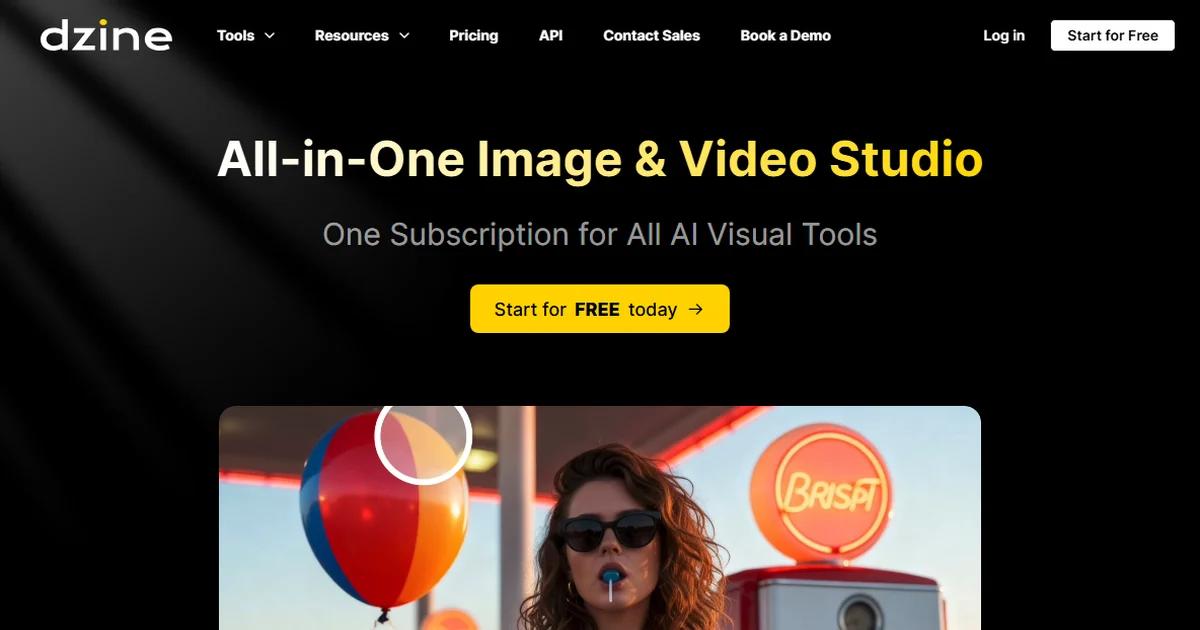 Screenshot of Dzine AI