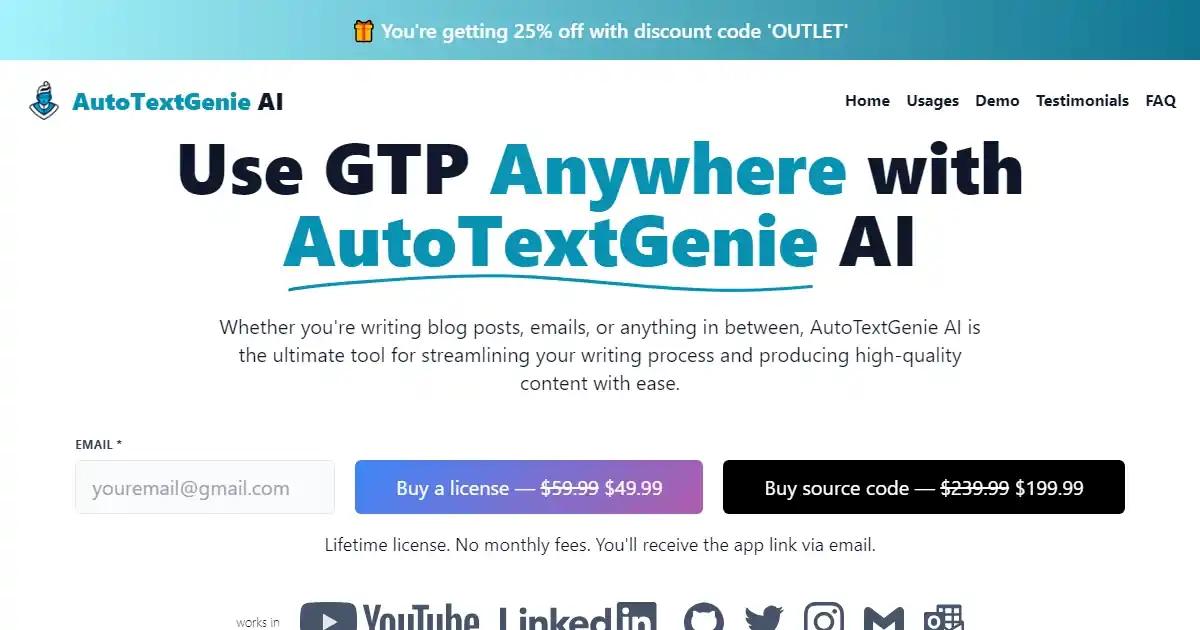 AutoTextGenie AI