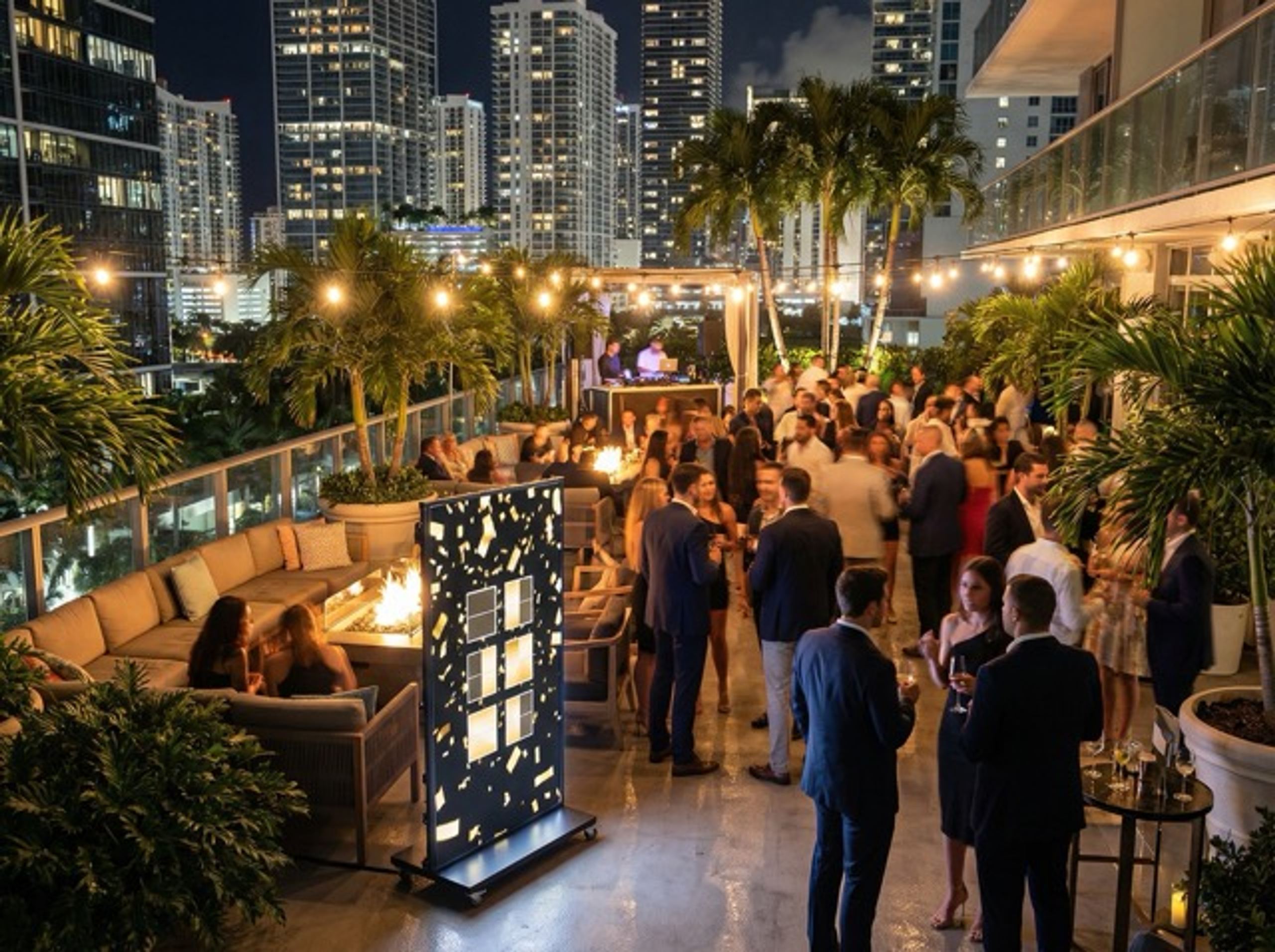 East Miami Hotel LED installation, image 1 of 7