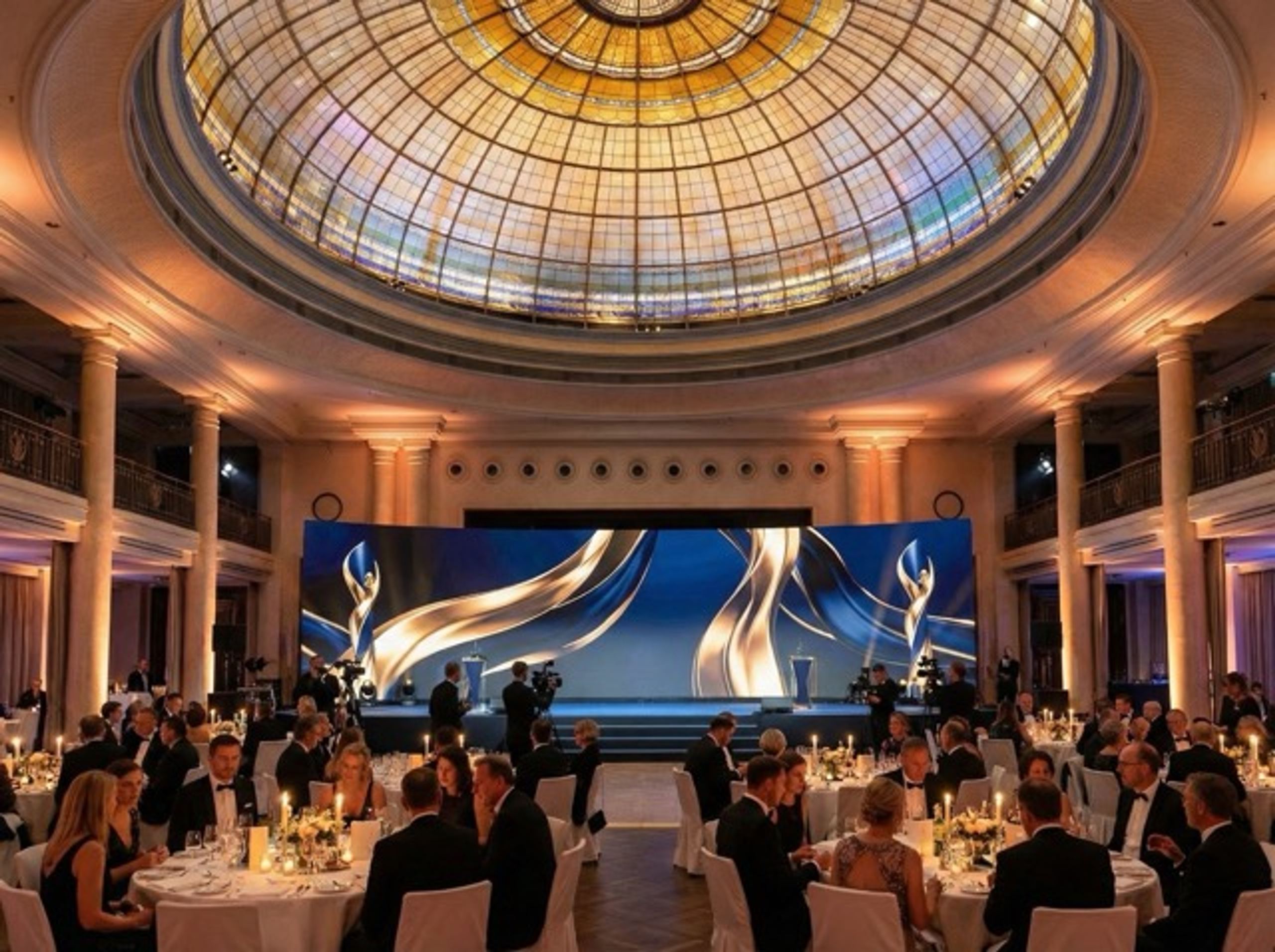 Hotel Bayerischer Hof LED installation, image 1 of 5