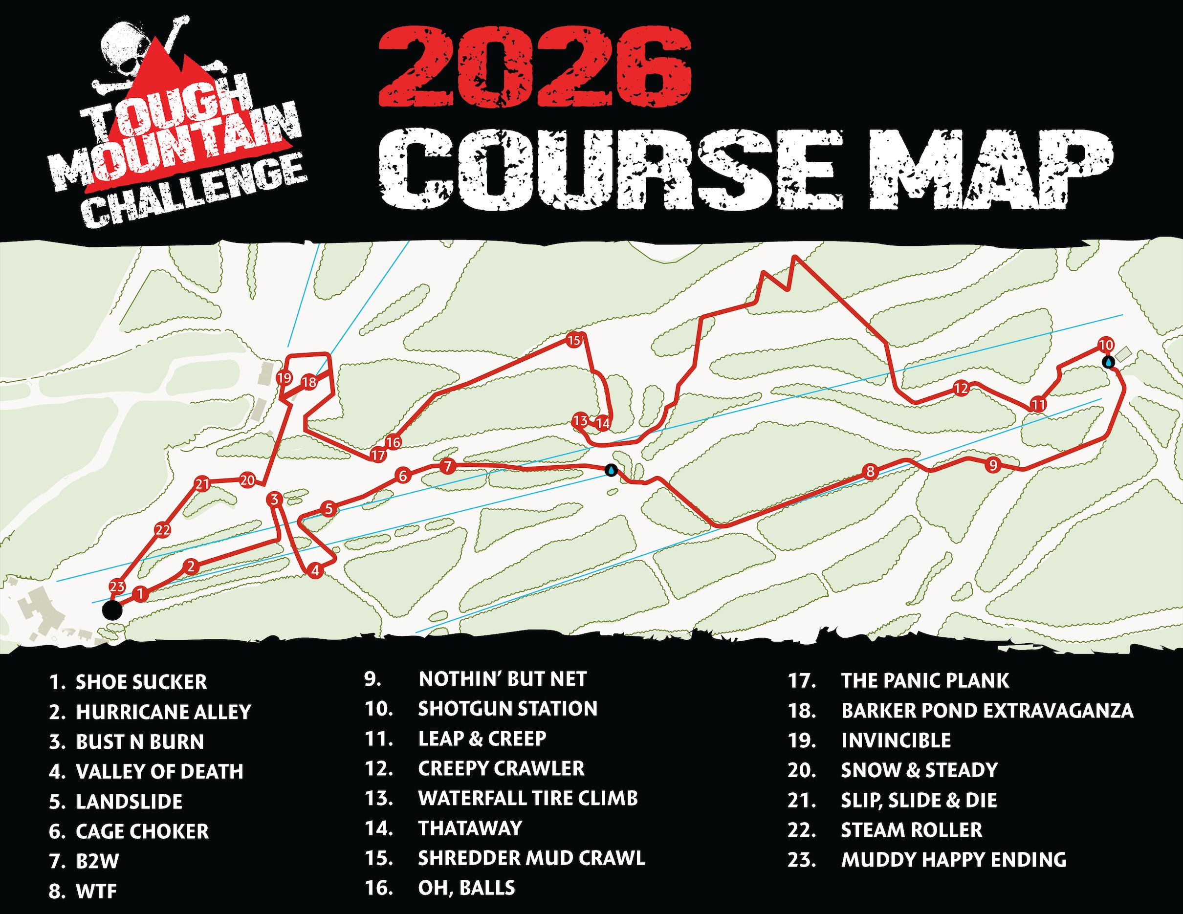 2026 Tough Mountain Challenge Map