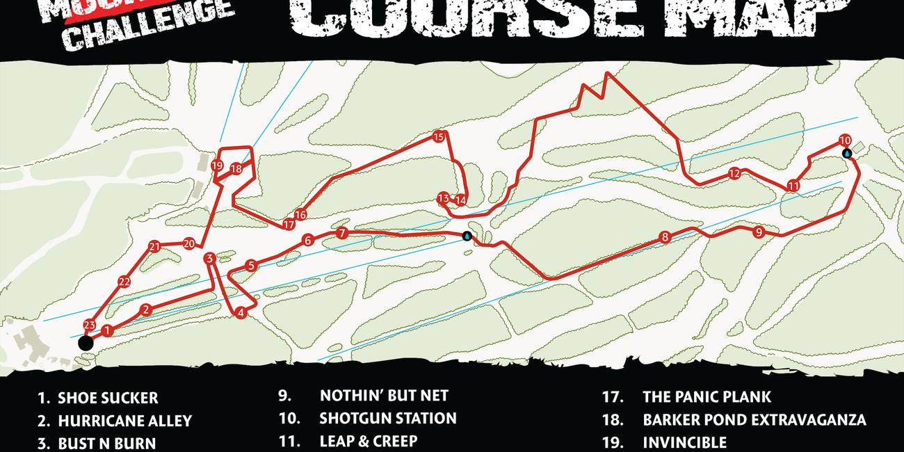 2026 Tough Mountain Challenge Map