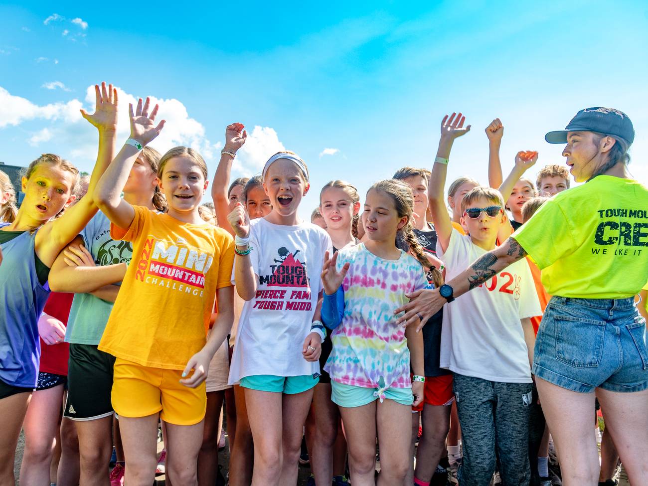 Kids waiting to start Mini Mountain Challenge at Sunday River