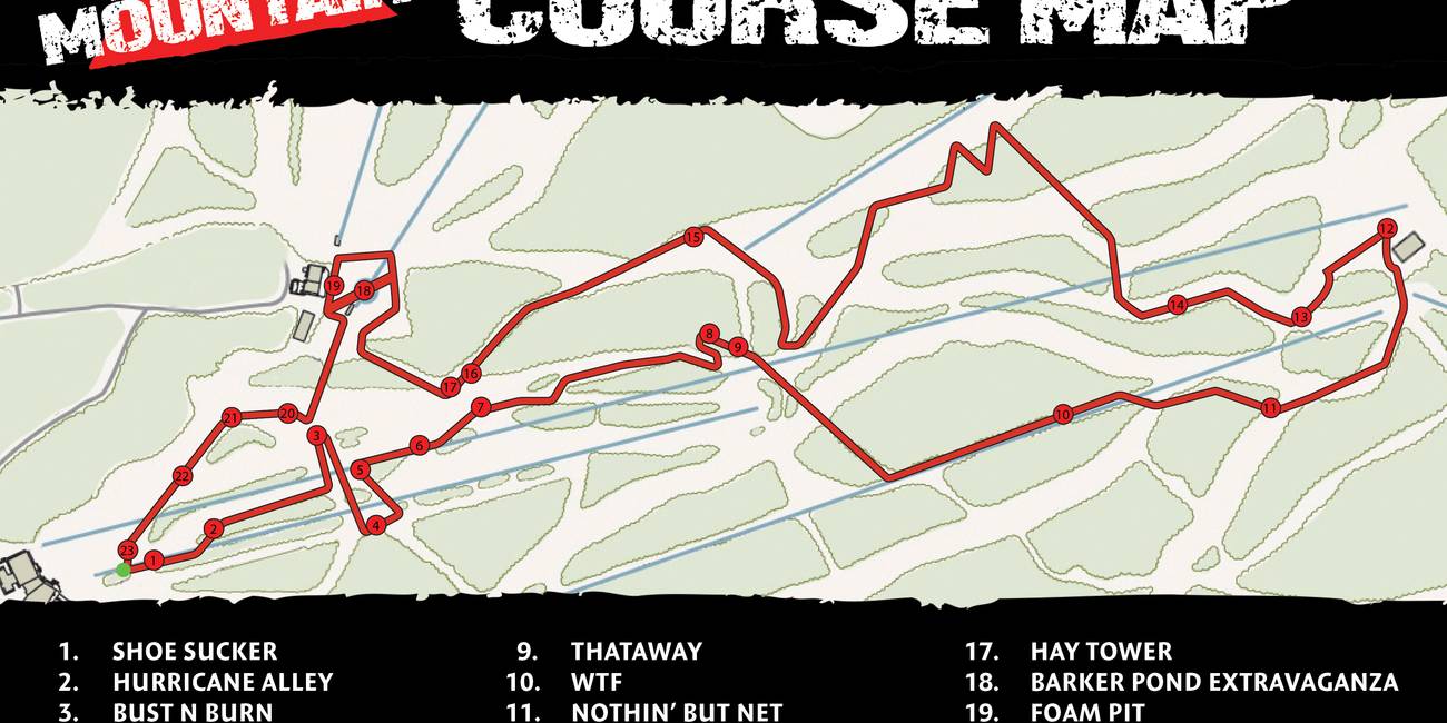 2025 Tough Mountain Challenge Map
