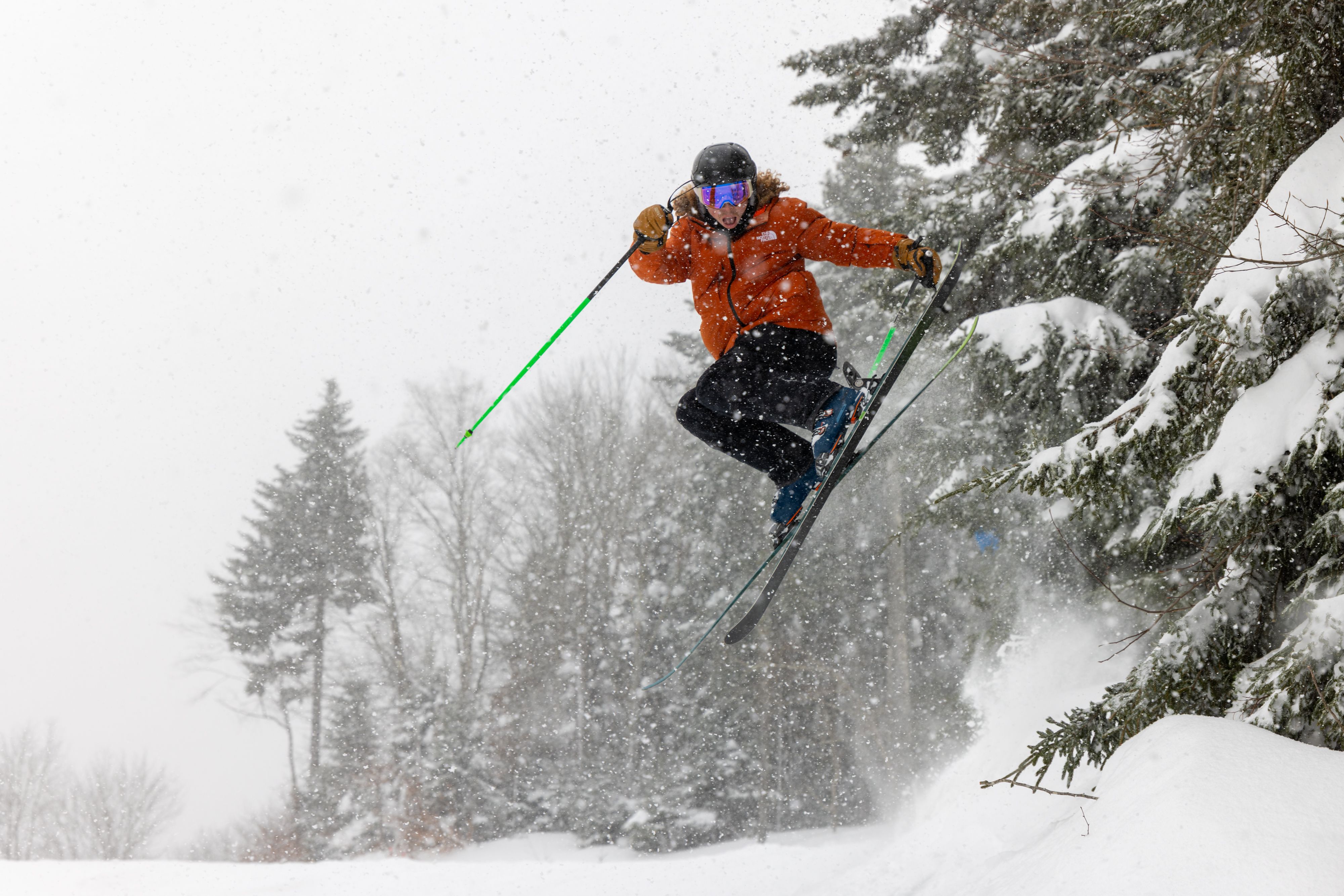 Skier at Snowshoe Mountain