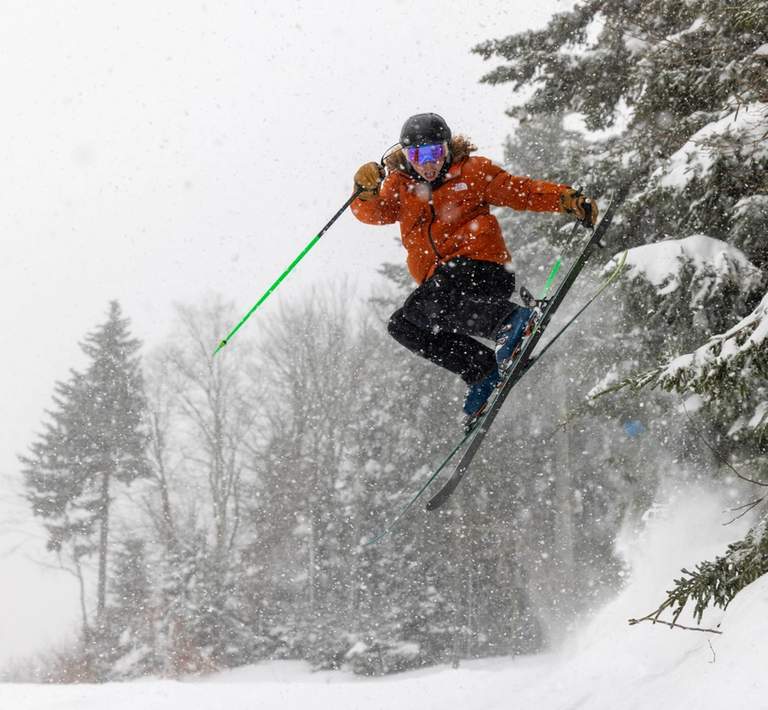 Skier at Snowshoe Mountain